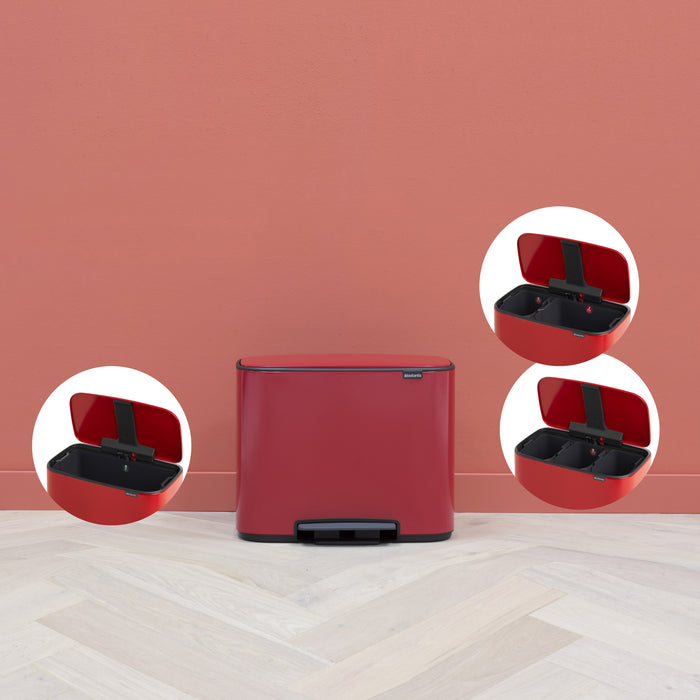 Brabantia Bo Pedaalemmer 34 Liter (11+23 Liter)
