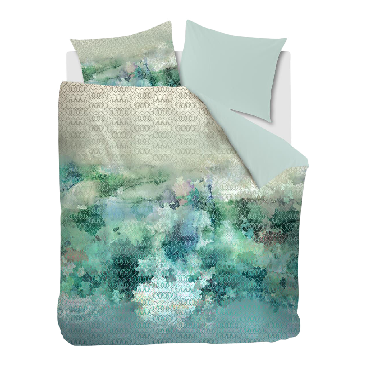 Kardol & Verstraten Metamorphose Dekbedovertrek 240 x 200/220 cm - Blauw/Groen