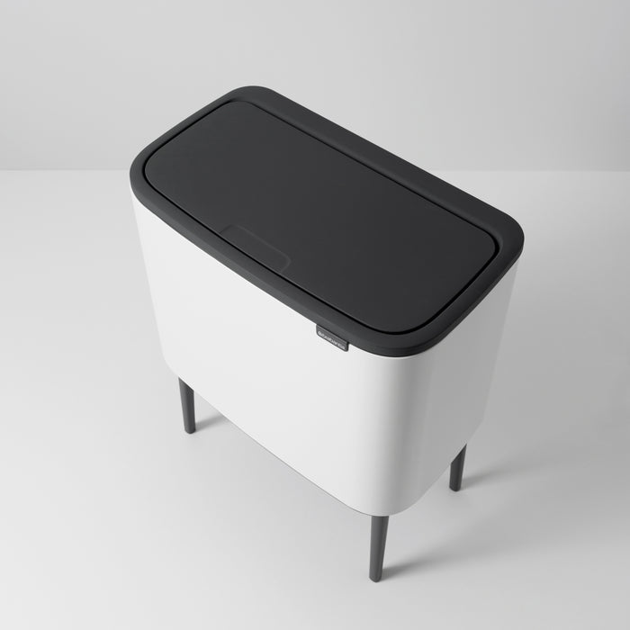 Brabantia Bo Touch Bin Afvalemmer 11 + 23 L - Wit