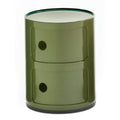 Kartell Componibili Kast Ø 32 cm - 2 Modules - Mosgroen