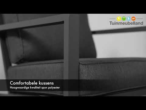 Garden Impressions Durban loungeset 4-delig - zwart