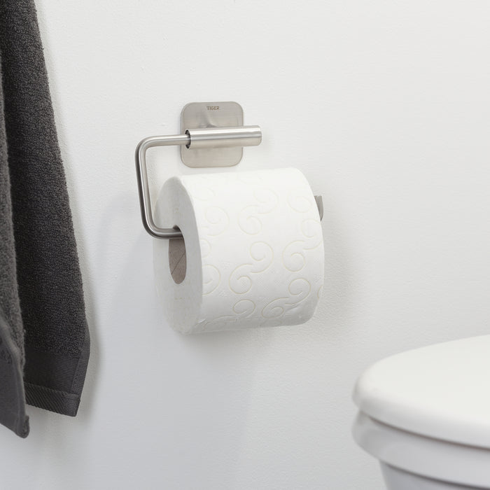 Tiger Colar Toiletrolhouder zonder Klep - RVS Geborsteld
