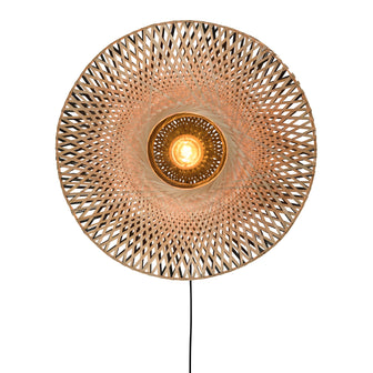 GOOD&MOJO Kalimantan Wandlamp Rond - Ø44cm - Naturel