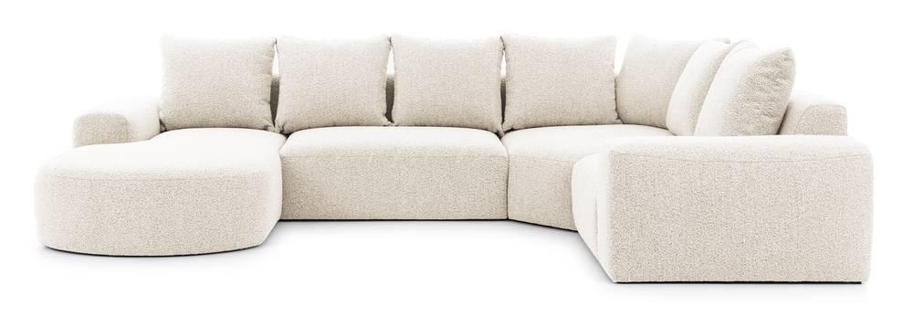 NADUVI Collection U-bank Monteri rechts bouclé modulair