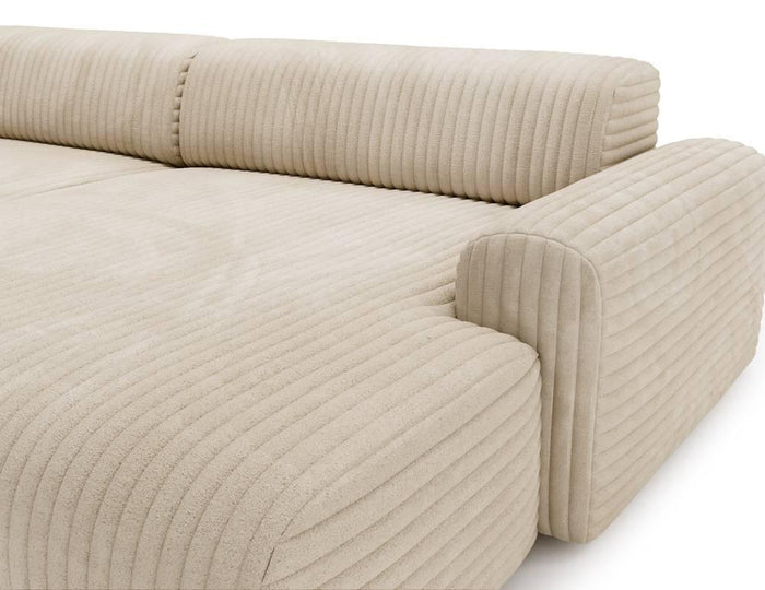 NADUVI Collection Hoekbank Fasole rechts ribstof