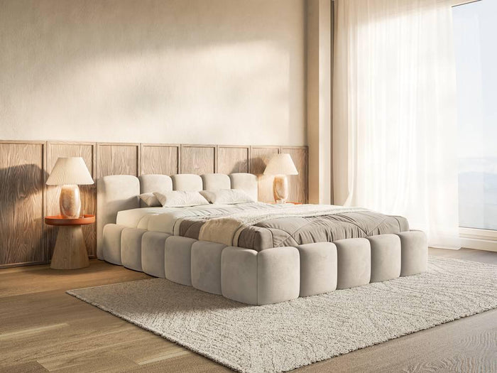 NADUVI Collection Bedframe Chloe laag 140 x 200 cm velvet met