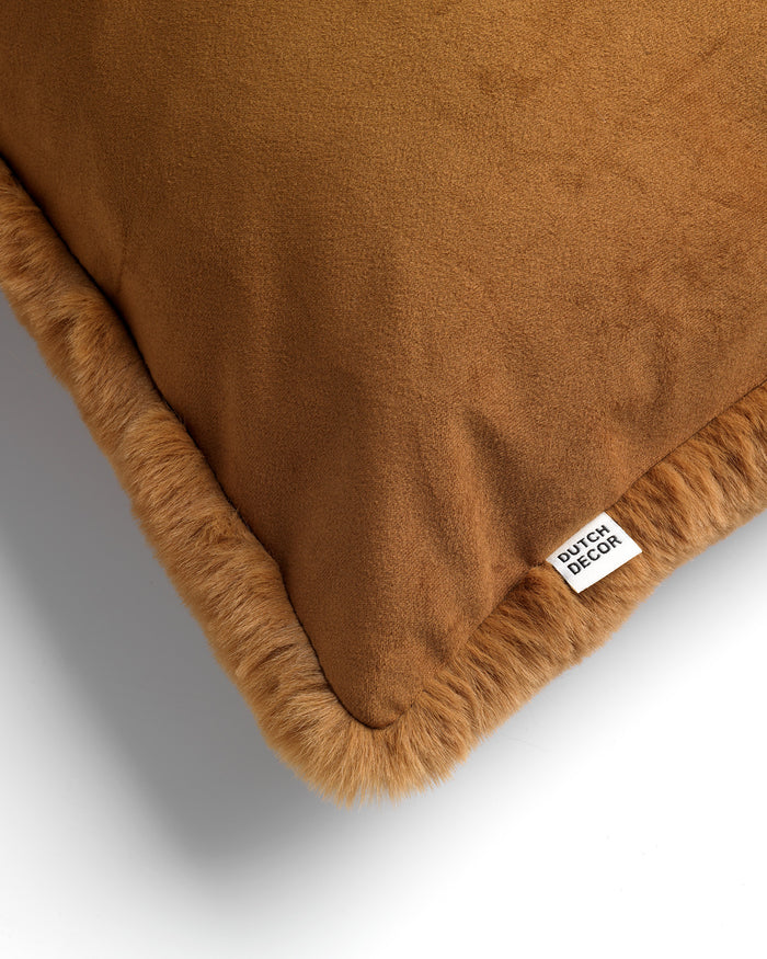 Dutch Decor kussenhoes ZAYA - 45x45 cm Tobacco Brown