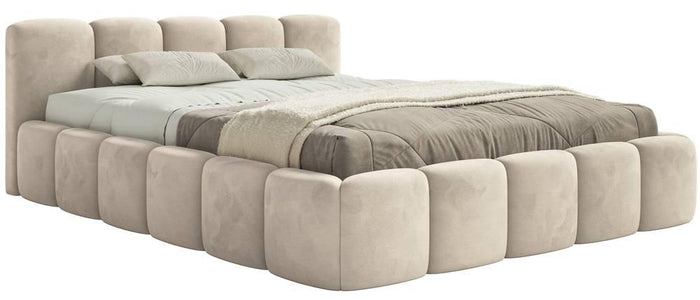 NADUVI Collection Bedframe Chloe laag 200 x 200 cm velvet met