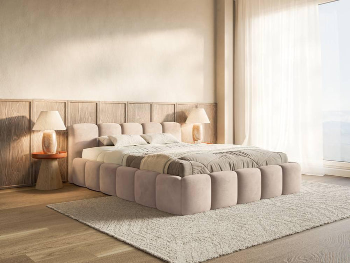 NADUVI Collection Bedframe Chloe laag 140 x 200 cm velvet met