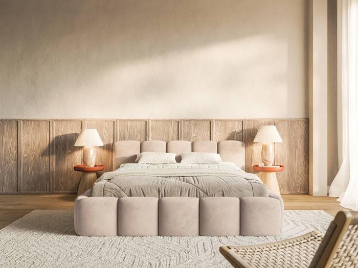 NADUVI Collection Bedframe Chloe laag 140 x 200 cm velvet met