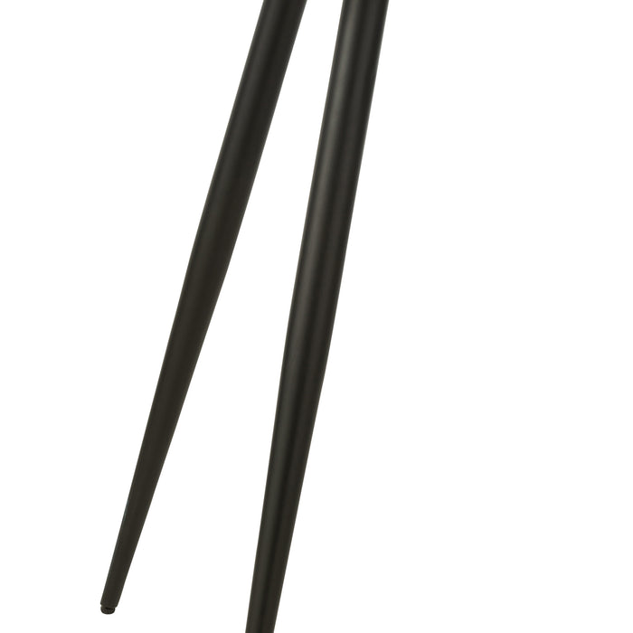 J-Line console Ovaal - hout - zwart