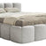 NADUVI Collection Bedframe Chloe laag 200 x 200 cm chenille