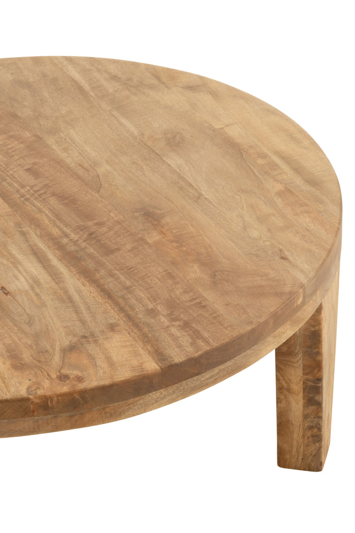 J-Line salontafel Rond - hout - naturel