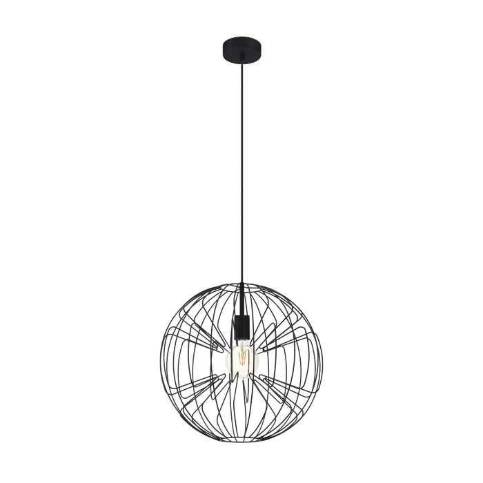 EGLO Okinzuri 1 Hanglamp - E27 - Ø 45 cm - Zwart