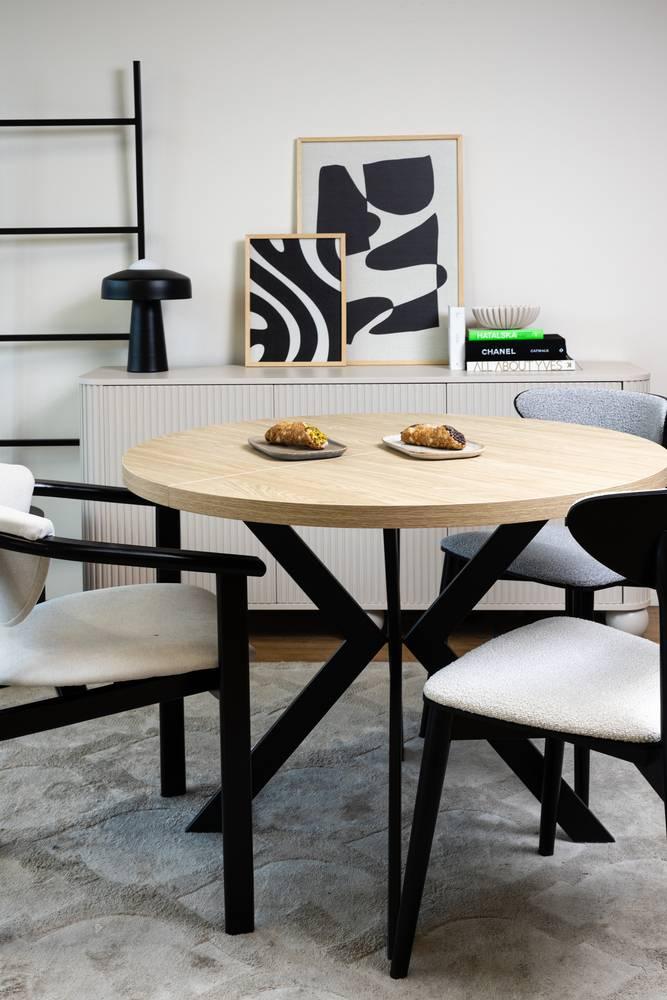 NADUVI Collection Eetkamerstoel Ataly bouclé