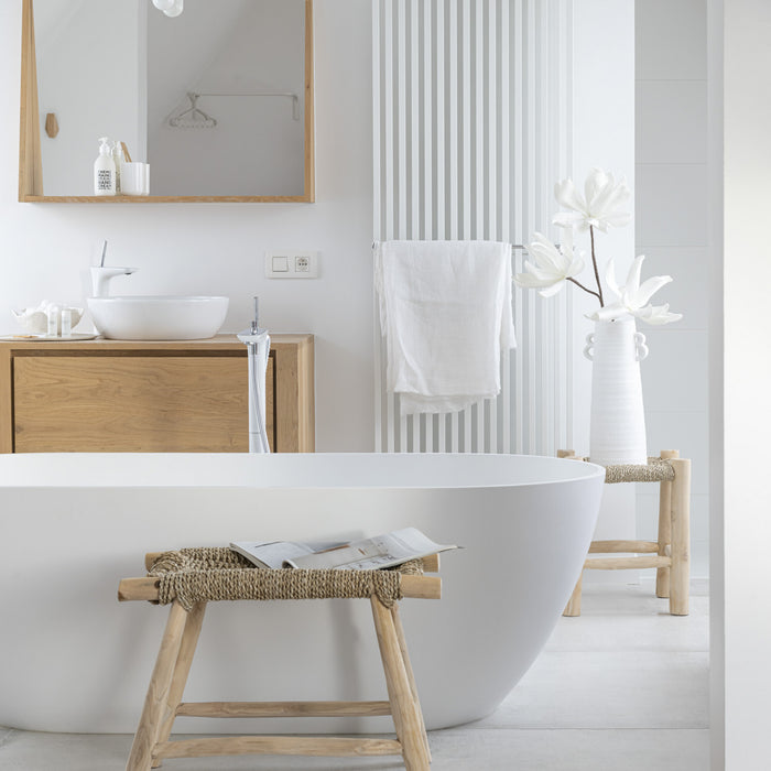 J-Line vaas Kegel - keramiek - wit - large - 55 cm hoog