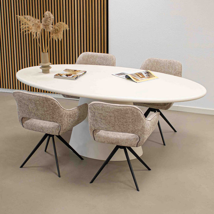 Kick eettafel Morris - Wit