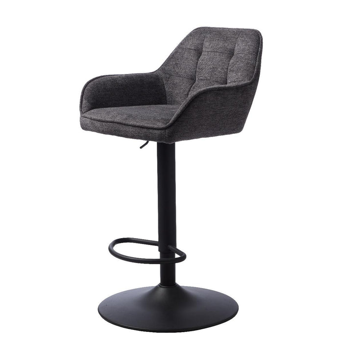 Nordic Home Lanny barstoel geblokt - donkergrijs