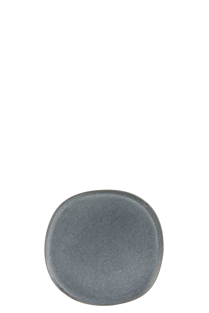 J-Line bord Louise - keramiek - grijs - medium - 6 stuks