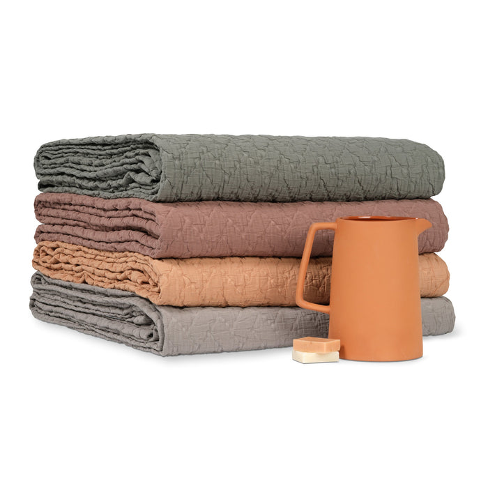 Pure Sprei Sage Green | 260 x 260 cm | Groen | Katoen