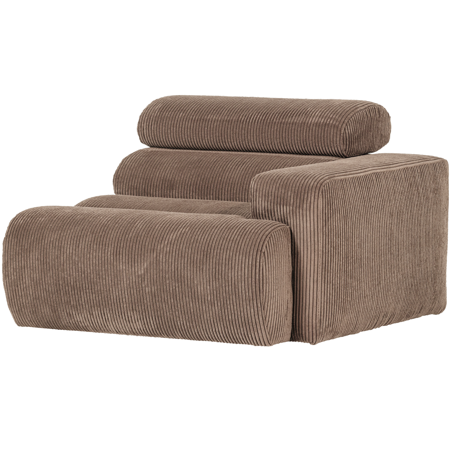 WOOOD Novi 1-Zits Element Bank Arm Links - Ribstof - Taupe