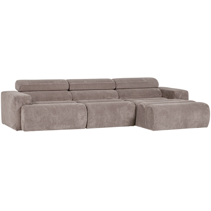 WOOOD Novi Chaise Longue Bank Rechts - Ribstof - Zand