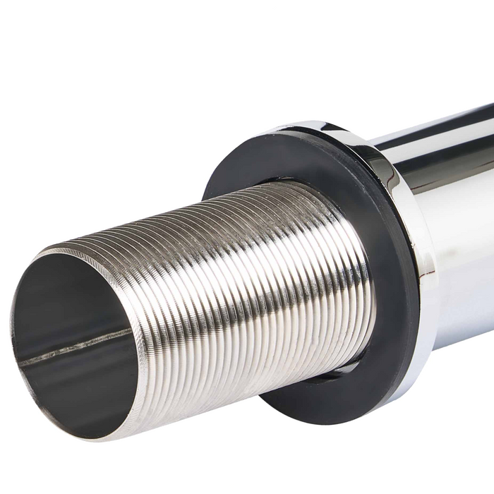 Beliani - SALINAS - Enkele wastafelkraan - Zilver - 18 cm - Messing