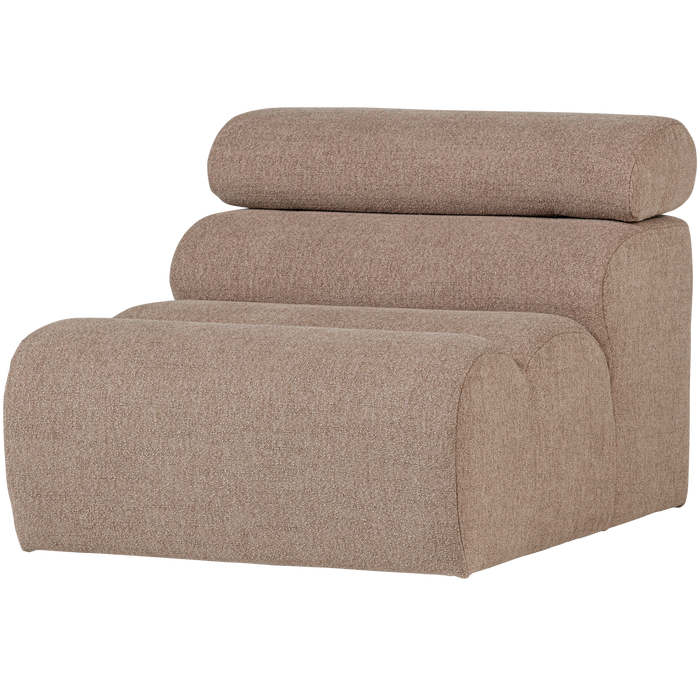 WOOOD Novi 1-Zits Element Bank - Polyester - Taupe - 86x82x113