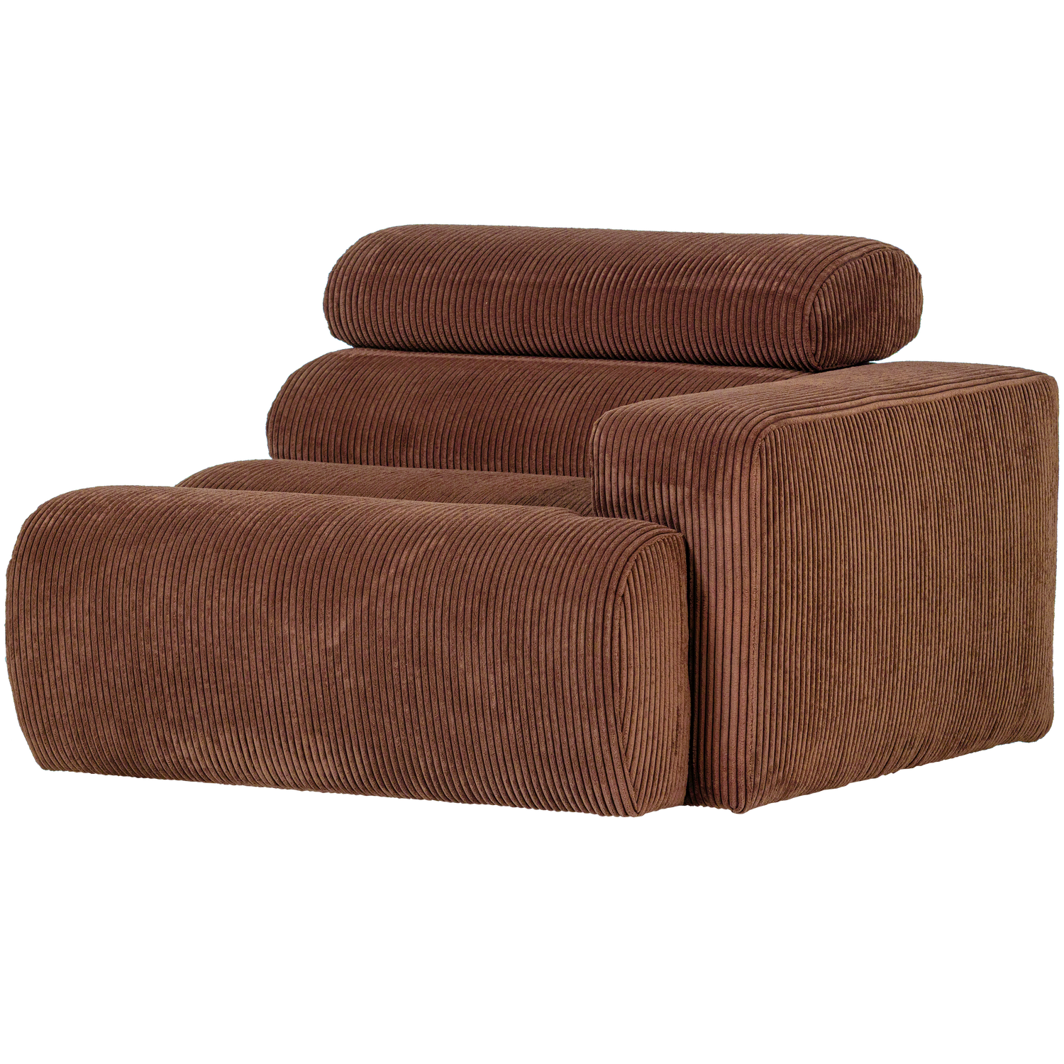 WOOOD Novi 1-Zits Element Bank Arm Rechts - Ribstof - Terra