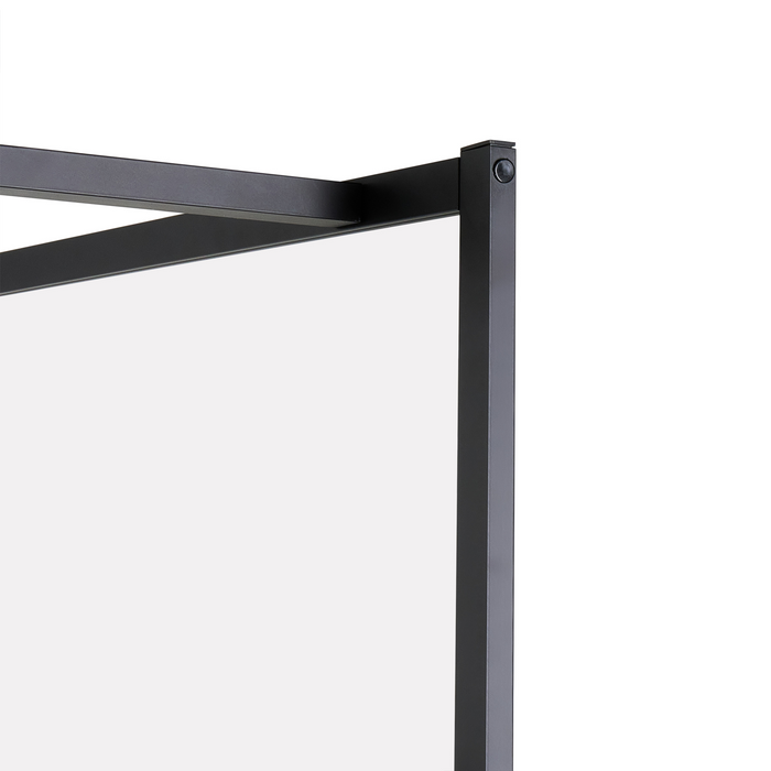 Beliani - TAPAJOS - Douchewand - Zwart - Veiligheidsglas