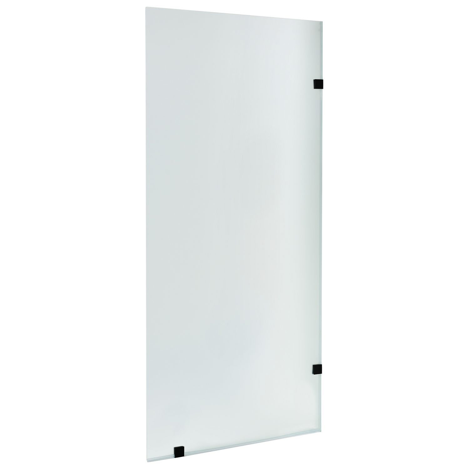 Beliani - ICALMA - Douchescherm - Zwart - Veiligheidsglas