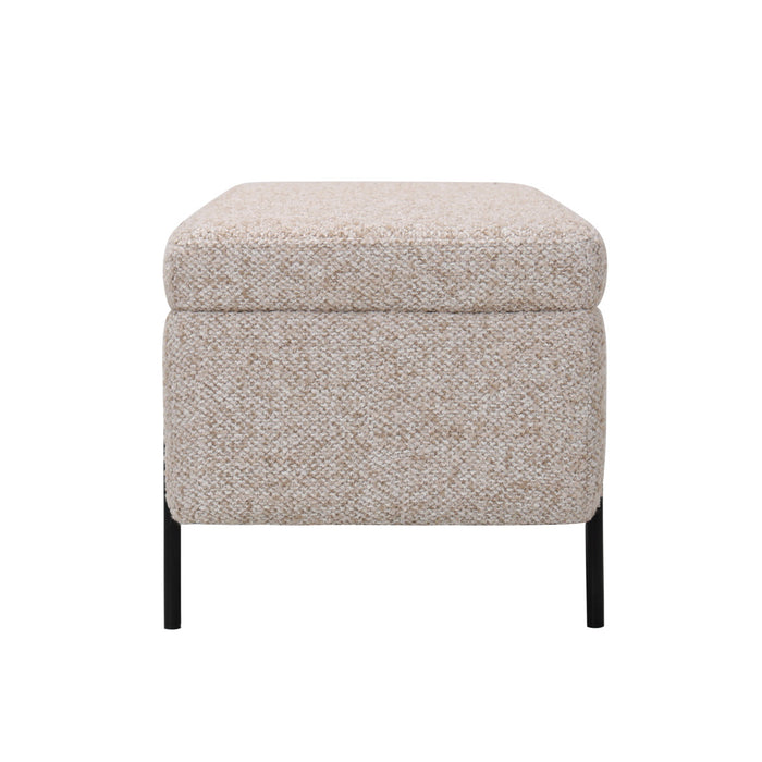 DÉJA Living - Opbergbank Beige Stof - 110x45x42cm - Kinna