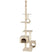 tectake® Kattenkrabpaal plafond hoog 225cm-245cm - Beige