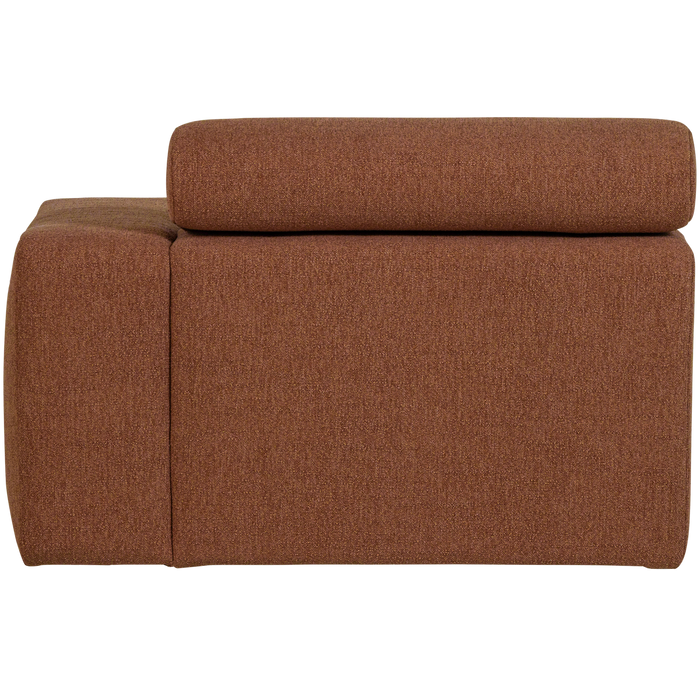 WOOOD Novi Chaise Longue Element Arm Rechts - Polyester - Terra