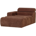 WOOOD Novi Chaise Longue Element Arm Links - Ribstof - Terra