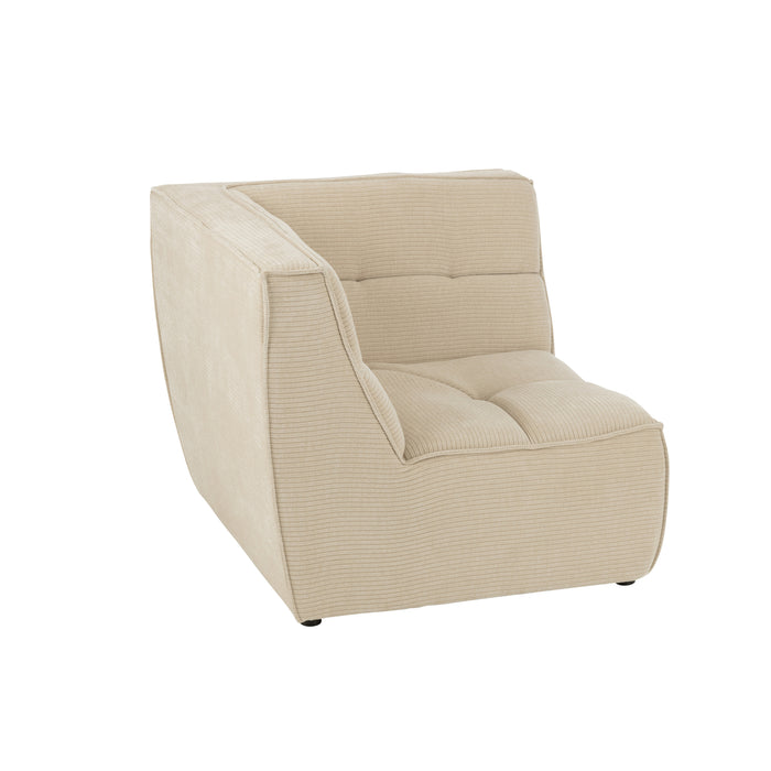 J-Line hoekzetel Grid - hout|schuim - beige