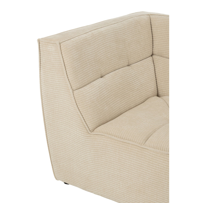 J-Line hoekzetel Grid - hout|schuim - beige