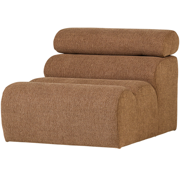 WOOOD Novi 1-Zits Element Bank - Polyester - Karamel Bruin