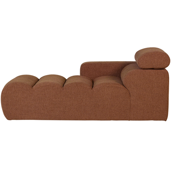 WOOOD Novi Chaise Longue Element Arm Links - Polyester - Terra