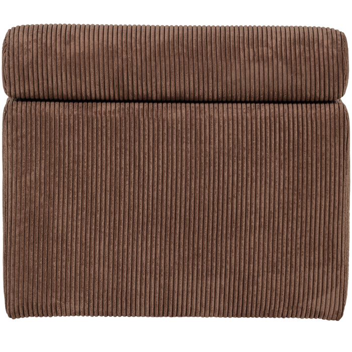 WOOOD Novi 1-Zits Element Bank - Ribstof - Mokkabruin - 86x82x113