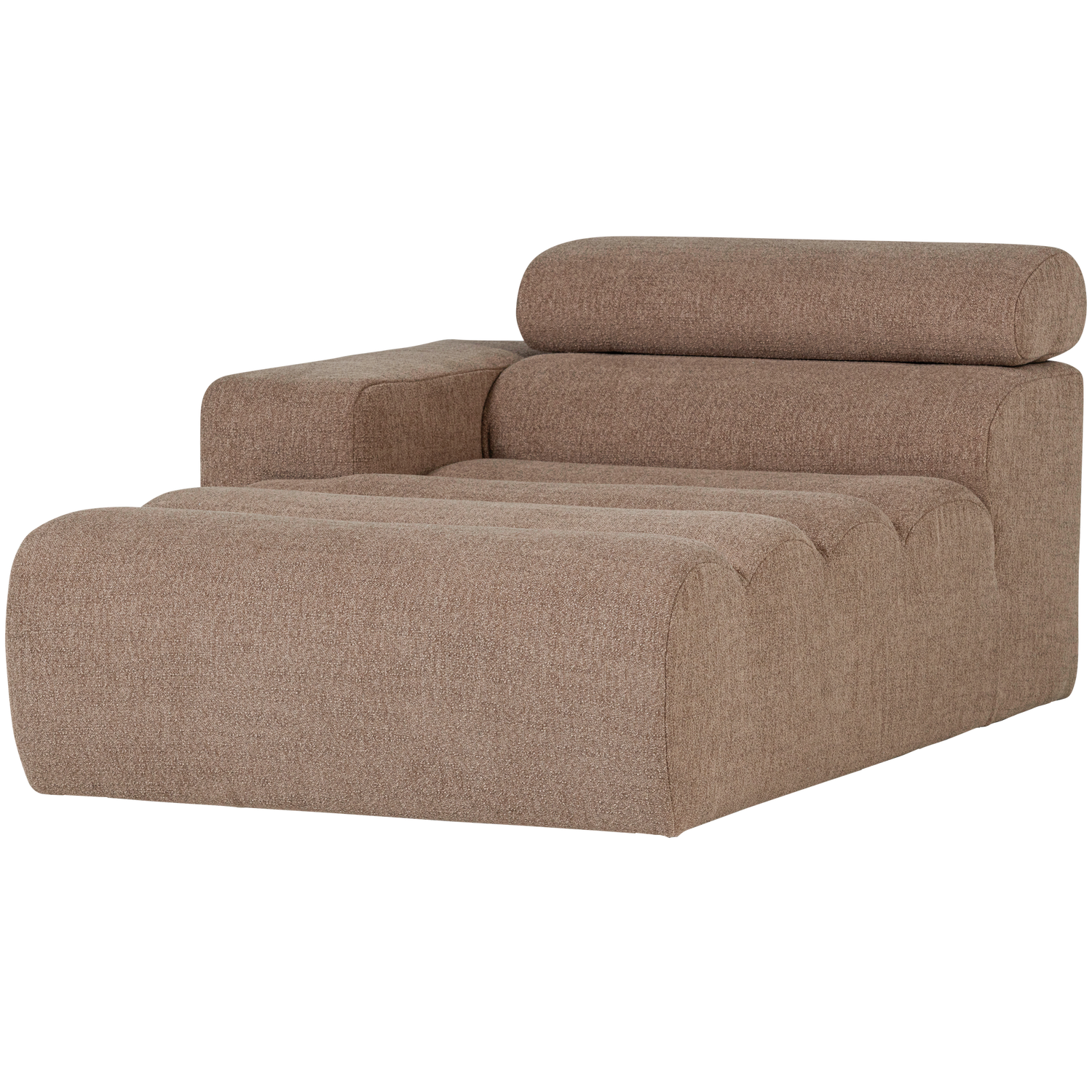 WOOOD Novi Chaise Longue Element Arm Links - Polyester - Taupe