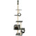 tectake® Kattenkrabpaal plafond hoog 225cm-245cm - Grijs