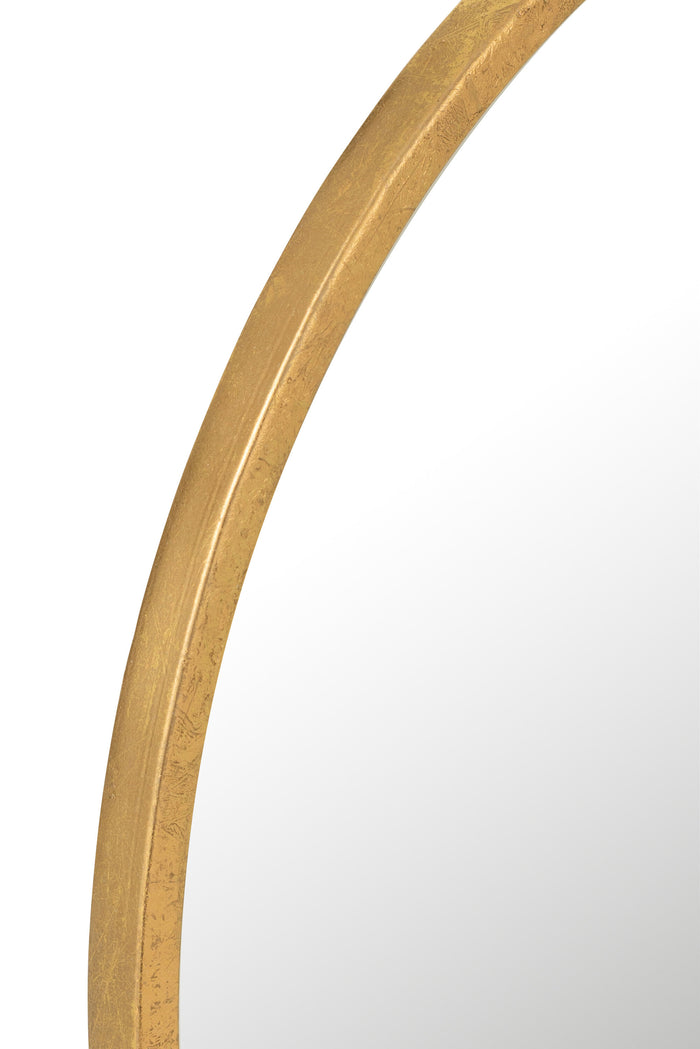 J-Line spiegel Mona Rond - ijzer|glas - goud - medium - Ø 50 cm