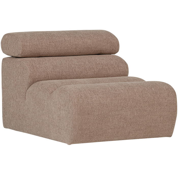 WOOOD Novi 1-Zits Element Bank - Polyester - Taupe - 86x82x113
