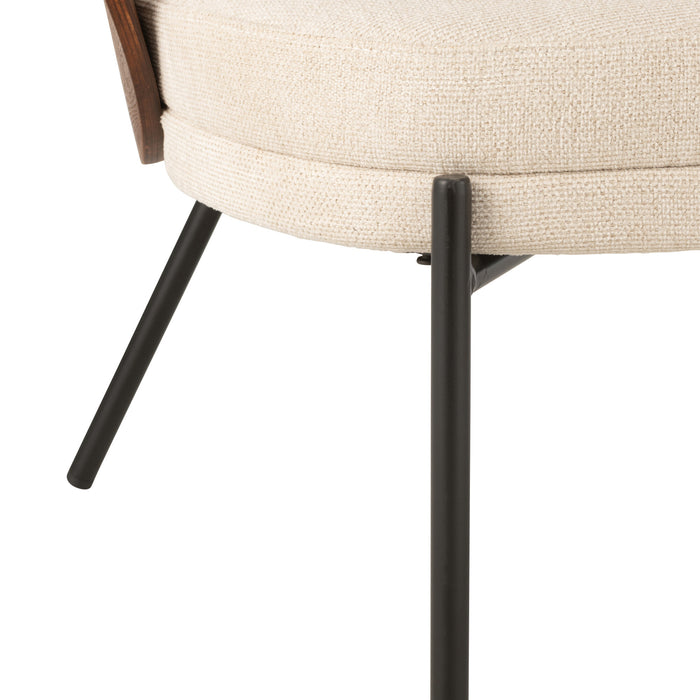 J-Line loungestoel - multiplex|metaal - bruin|beige