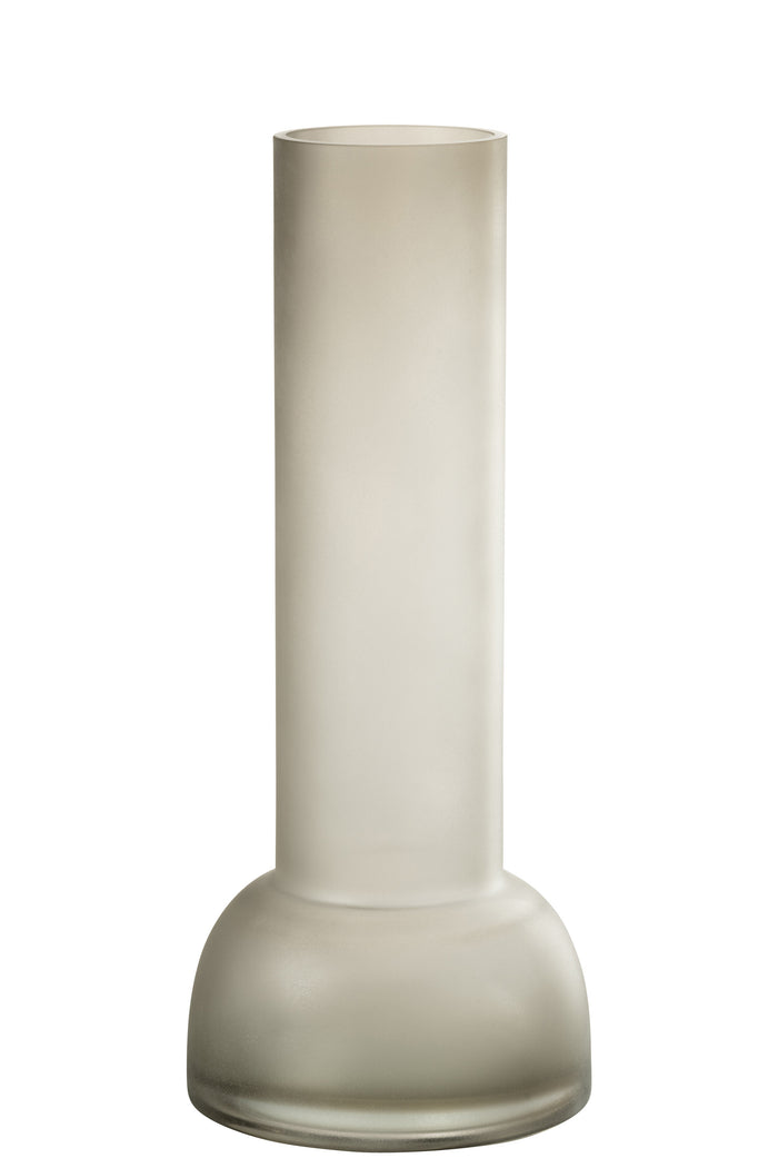 J-Line vaas|kandelaar Yara - glas - greige - large - 38 cm h