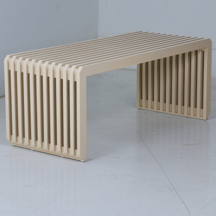 HKliving Slatted Bankje B 96 cm - Zand