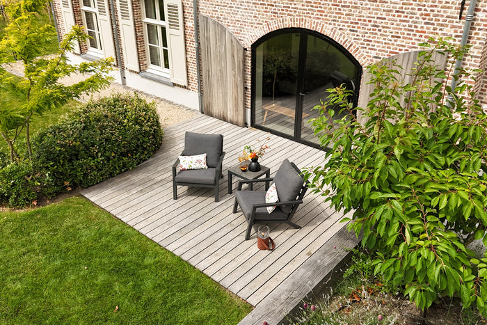 VDG Atlanta loungestoelen set + bijzettafel - 3-delig