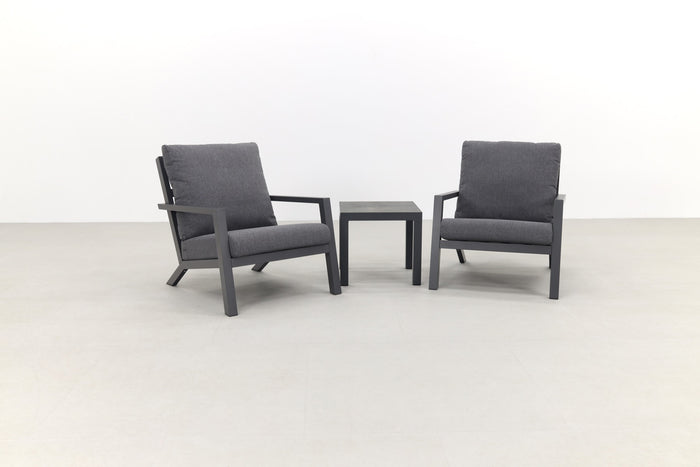 VDG Atlanta loungestoelen set + bijzettafel - 3-delig