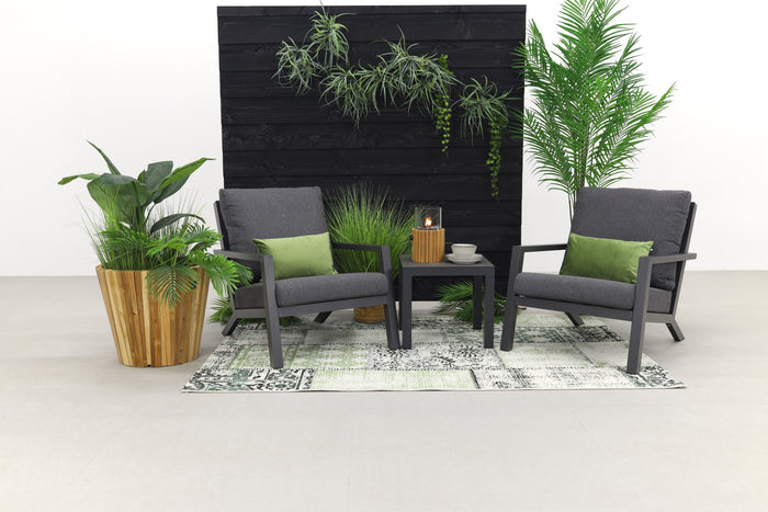 VDG Atlanta loungestoelen set + bijzettafel - 3-delig